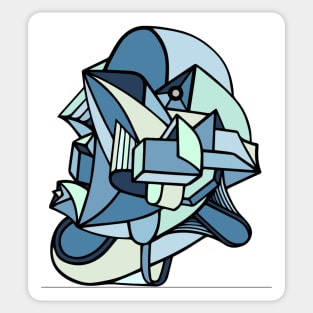 abstract cubism Sticker